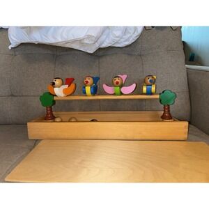 Gogo Toys Happy Bird Game, Wooden, Made In Taiwan, Magnetic Pieces Puzzle